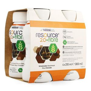 Resource 2.0 Fibre Chocolade 4x200ml