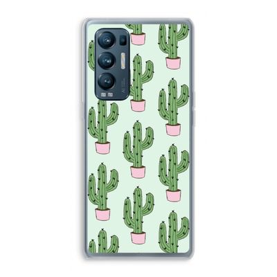 Cactus Lover: Oppo Find X3 Neo Transparant Hoesje