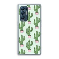 Cactus Lover: Oppo Find X3 Neo Transparant Hoesje