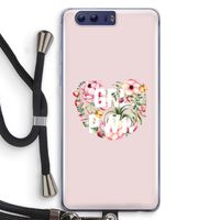 GRL PWR Flower: Honor 9 Transparant Hoesje met koord