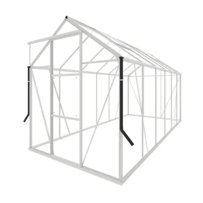 Royal Well | Kate IV Full Options Tuinkas | Veiligheidsglas 3 mm | Wit