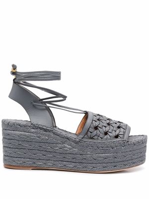 Tory Burch espadrilles à plateforme - Bleu