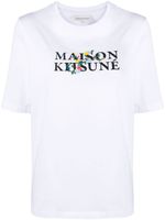 Maison Kitsuné t-shirt en coton à logo imprimé - Blanc - thumbnail