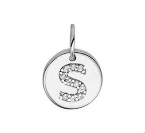 TFT Bedel Letter S Zirkonia Zilver