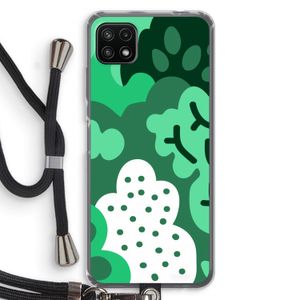 Bushes: Samsung Galaxy A22 5G Transparant Hoesje met koord
