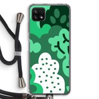 Bushes: Samsung Galaxy A22 5G Transparant Hoesje met koord