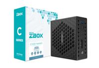 Zotac Barebone CI331 nano 2.5 cm (1.0 inch) Intel® Celeron® N5100 16384 MB RAM UHD Graphics FreeDOS ZBOX-CI331NANO-BE - thumbnail