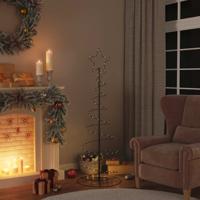 VidaXL Led-kerstboom 100 leds warm wit 150 cm