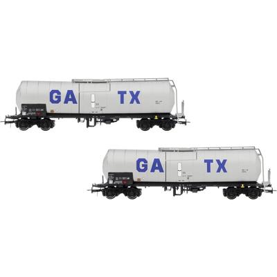 Rivarossi HR6667 H0 GATX, 2-delig Set geïsoleerde 4-assige Ketelwagen, S