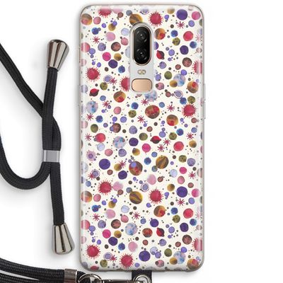 Planets Space: OnePlus 6 Transparant Hoesje met koord