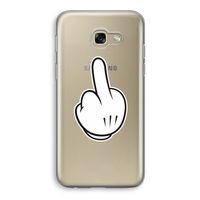 Middle finger white: Samsung Galaxy A5 (2017) Transparant Hoesje