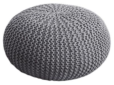 William - zitpouf - grijs - 100% gerecycled kunststof - Ø 55cm