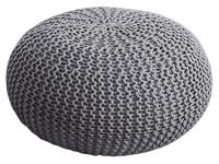 William - zitpouf - grijs - 100% gerecycled kunststof - Ø 55cm