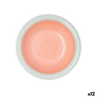 Diep bord Quid Kaleido Groen Koraal Keramisch Ø 21,5 cm (12 Stuks)
