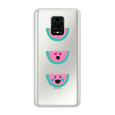 Smiley watermeloen: Xiaomi Redmi Note 10 Lite Transparant Hoesje