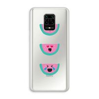 Smiley watermeloen: Xiaomi Redmi Note 10 Lite Transparant Hoesje