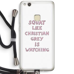 Christian Grey: Huawei Ascend P10 Lite Transparant Hoesje met koord