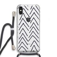 Marrakech Arrows: iPhone X Transparant Hoesje met koord