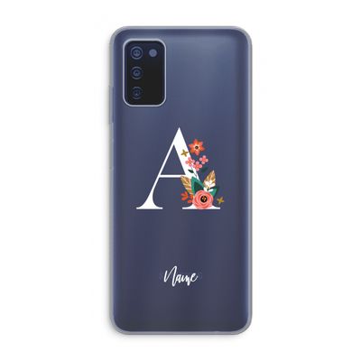 Pink Bouquet: Samsung Galaxy A03s Transparant Hoesje