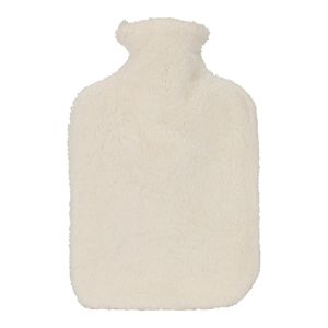 Warmwaterkruik - met extra zachte hoes - creme wit - 1,75L - kruik