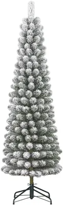 Black Box Trees Charlton Pilar kunstkerstboom besneeuwd groen 185cm