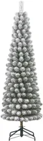 Black Box Trees Charlton Pilar kunstkerstboom besneeuwd groen 185cm