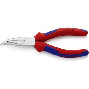 Knipex 25 25 160 Elektronica en fijnmechanica Platte rondbektang 40° gebogen 160 mm