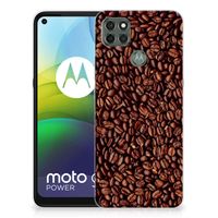 Motorola Moto G9 Power Siliconen Case Koffiebonen - thumbnail