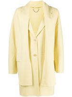 Ferragamo blazer en laine vierge à simple boutonnage - Jaune