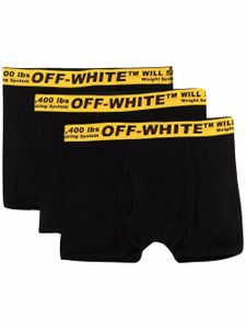 Off-White lot de trois boxers Industrial - Noir