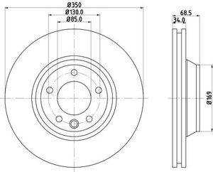 Remschijf Gecoat 54217PRO 8DD355109761