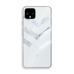 Marmeren pijlen: Pixel 4 Transparant Hoesje