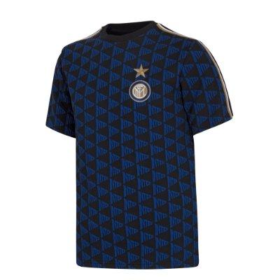 COPA Football - FC Internazionale All Over Pattern T-Shirt - Zwart/ Bl COPA Football - FC Internazionale All Over Pattern T-Shirt - Zwart/ Bl
