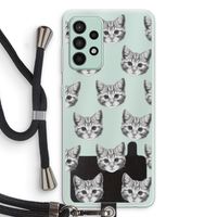 Kitten: Samsung Galaxy A52s 5G Transparant Hoesje met koord