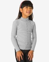 HEMA Kindertop rib glitter zilver (zilver)