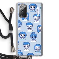 Gezichtjes: Samsung Galaxy Note 20 / Note 20 5G Transparant Hoesje met koord