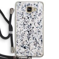 Gespikkelde marmer: Samsung Galaxy A5 (2016) Transparant Hoesje met koord