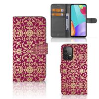 Wallet Case Samsung Galaxy A52 Barok Pink | Portemonnee hoesje
