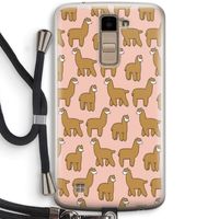 Alpacas: LG K10 (2016) Transparant Hoesje met koord