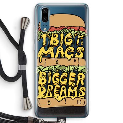 Big Macs Bigger Dreams: Huawei P20 Transparant Hoesje met koord