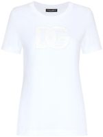 Dolce & Gabbana t-shirt en coton à patch logo - Blanc