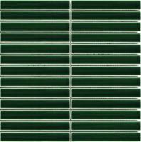 Mozaïek tegels Piano Kitkat Fingers Groen 29,6x29,9 - Rechthoek Wandtegels Geglazuurde porseleinen steengoed