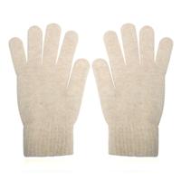 Zachte Dameshandschoenen - Beige - Kasjmir-look in Small/Medium