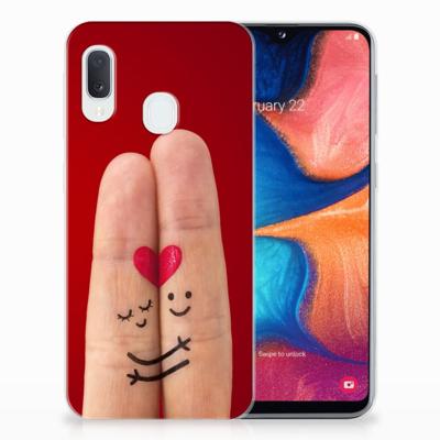 Samsung Galaxy A20e | Sillicone Back Cover | Liefde - Origineel Romantisch Cadeau