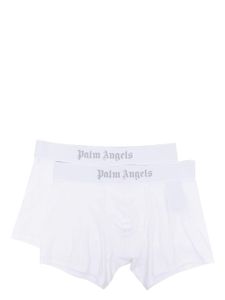 Palm Angels boxers à taille logo (lot de deux) - Blanc