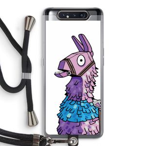 Lama: Samsung Galaxy A80 Transparant Hoesje met koord
