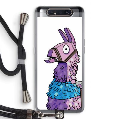 Lama: Samsung Galaxy A80 Transparant Hoesje met koord
