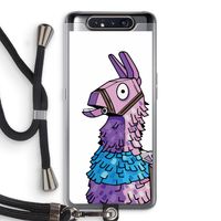 Lama: Samsung Galaxy A80 Transparant Hoesje met koord