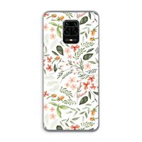 Sweet little flowers: Xiaomi Redmi Note 9 Pro Transparant Hoesje