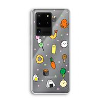 Happy bento friends: Samsung Galaxy S20 Ultra Transparant Hoesje